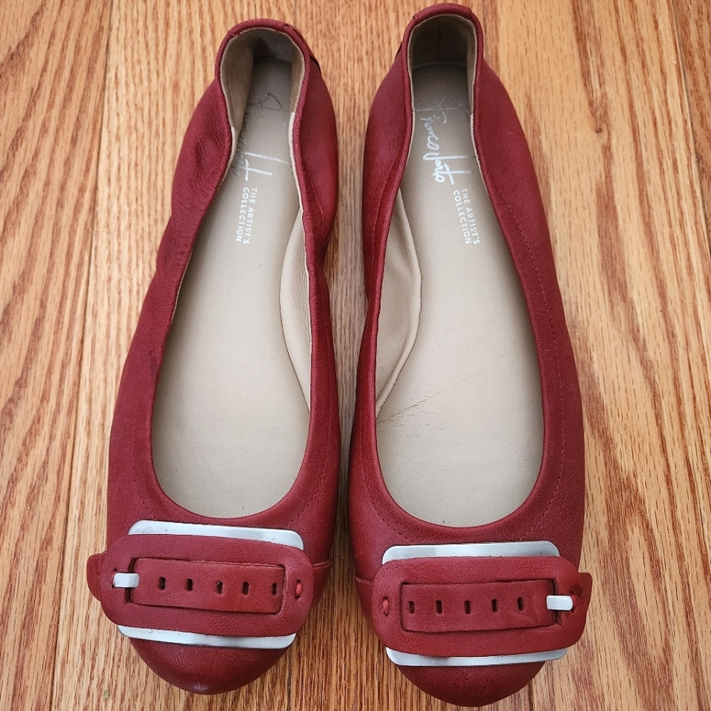 Franco sarto leather ballerina flats, US 5.5, lightly worn